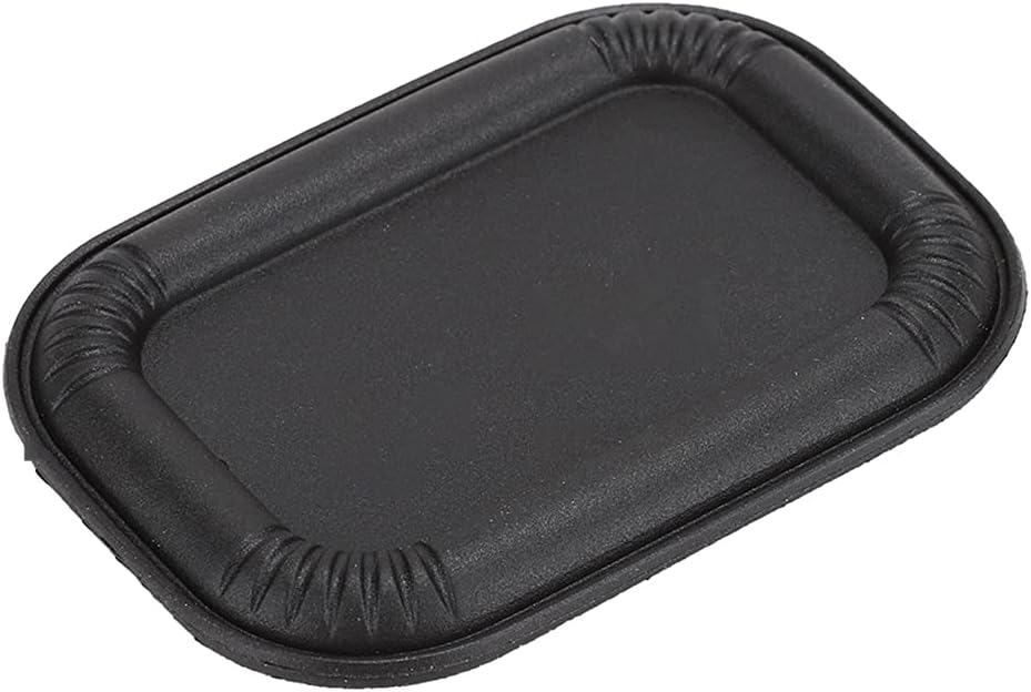 Eacam Speaker Bass Rubber Vibration Plate with High Performance for Enhancing Bass in Closed Cabinet for Speaker Enthusiasts 4PCS Oval Vibration Plate (Rectangular 65 * 45 black)