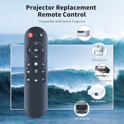 Télécommande JOWLURK M7 de rechange pour projecteur - 2