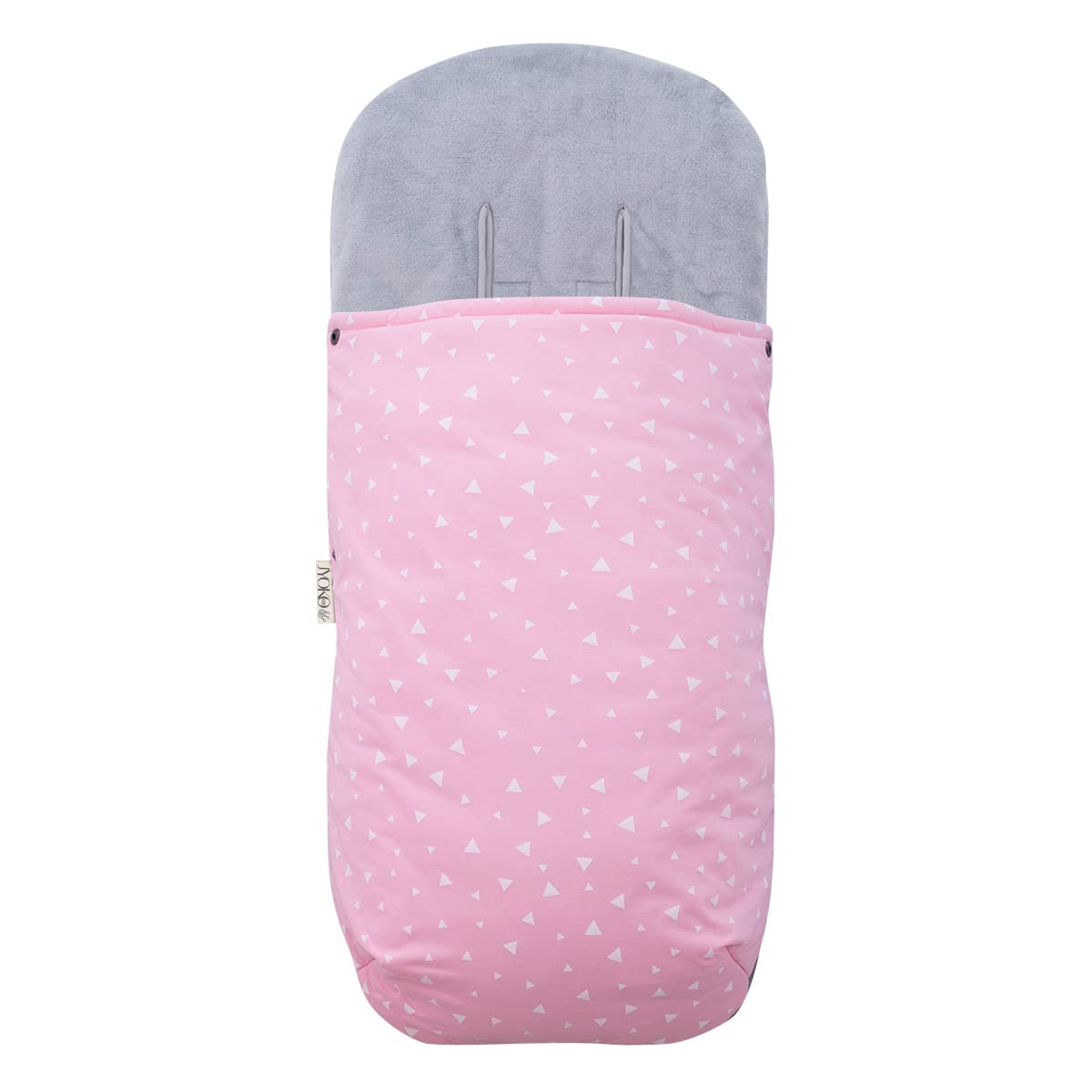 JYOKO Kids Saco Universal para Cochecito, Sacos de Abrigo para Carritos, Saco Invierno Silla Paseo, Saco de Silla de Bebe con Cremallera Desmontable, Capa Regulable (Pink Sparkles, Polar)