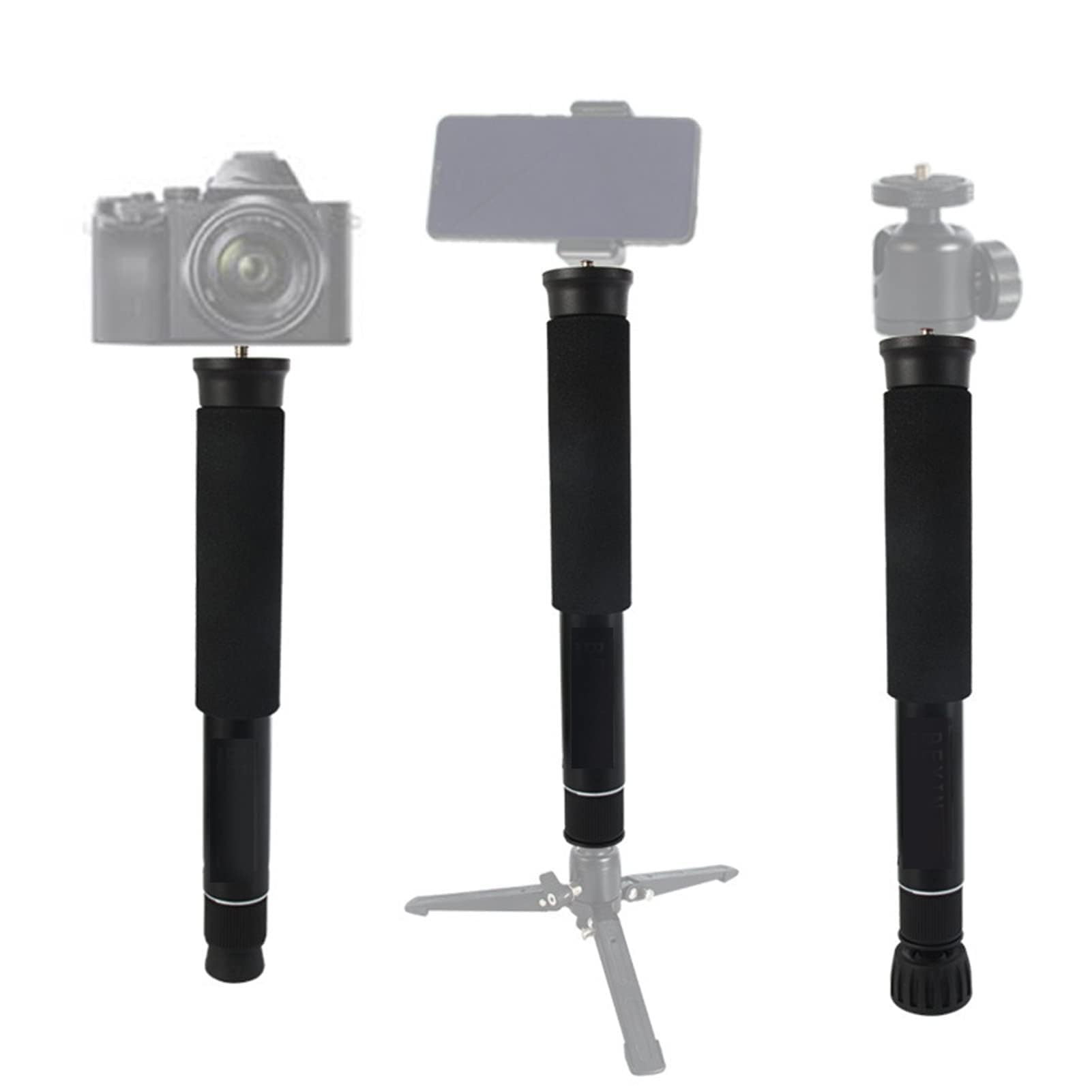 Monopode pour Appareil Photo 8 Sections, Perche à Selfie, Bâton De Randonnée en Alliage D'aluminium, Monopode Léger De Voyage pour Appareil Photo Reflex Numérique Portable