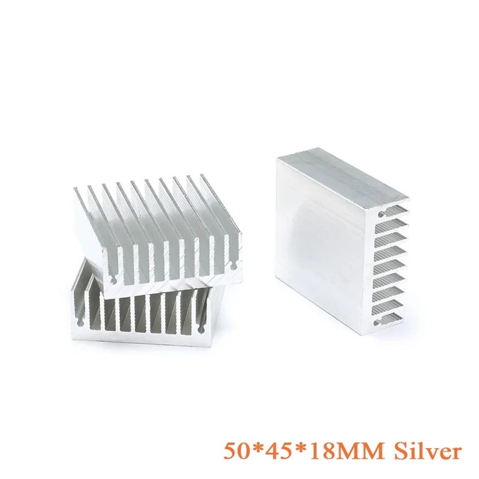 Dissipatore di calore in alluminio for radiatore di raffreddamento con aletta di raffreddamento del dissipatore di calore 50 * 45 * 18mm for modulo transistor IC di potenza LED(10pcs)