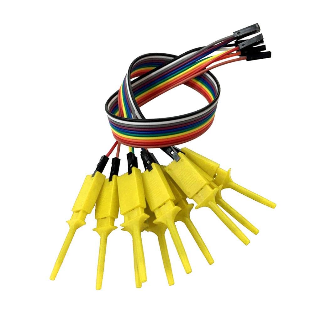 Enakshi 10 Pieces Logic Analyzer Cable Probe Test Hook Clip Line Yellow|Electrical & Test Equipment|Test Measurement & Inspection |Package Includes:10 Pieces Logic Analyzer Test Hook Clip-picture-16