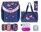 Außentaschen, Büchertasche, Vortasche, Stundenplanfach, Reflektoren