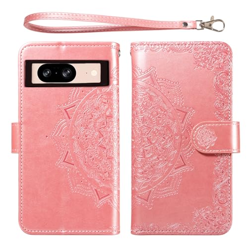 Etui Pixel 8 avec Porte-Carte Fleuri Idéal pour Sorties Chic et Mains Libres - 6