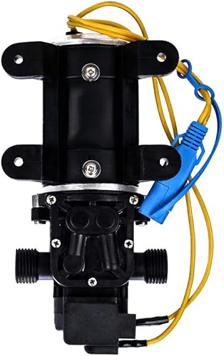 Miniatura 2 de Camplux - Bomba de agua de 12 V CC con 2 conexiones rápidas, bomba de diafragma de 12 V con interruptor de presión ajustable para caravana