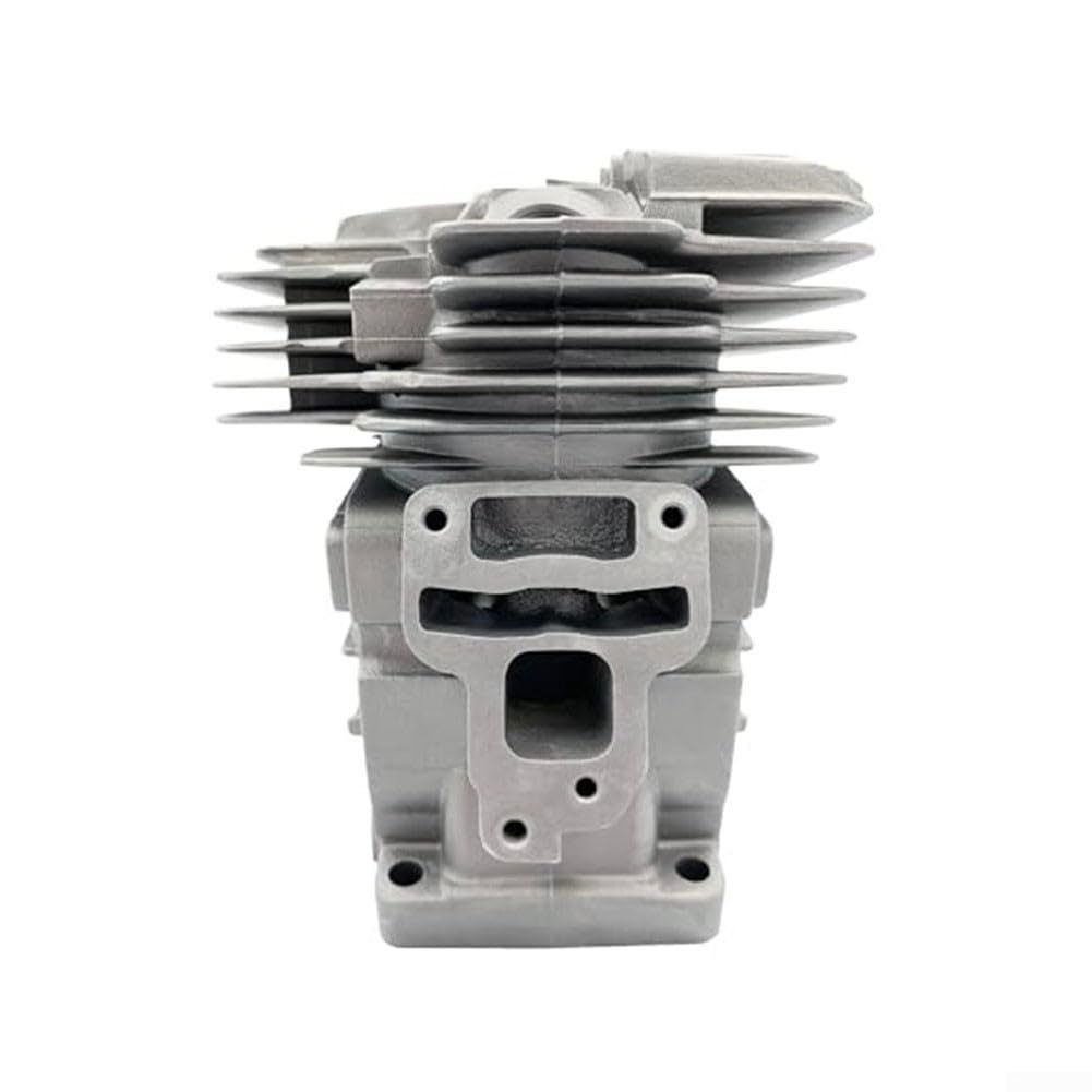 Kit cilindro per motosega Ms391 da 49 mm con clip per anelli pistone compatibile con 1140-020-1204 Set di ricostruzione del motore in metallo Finitura argentata per attività di riparazione e restauro