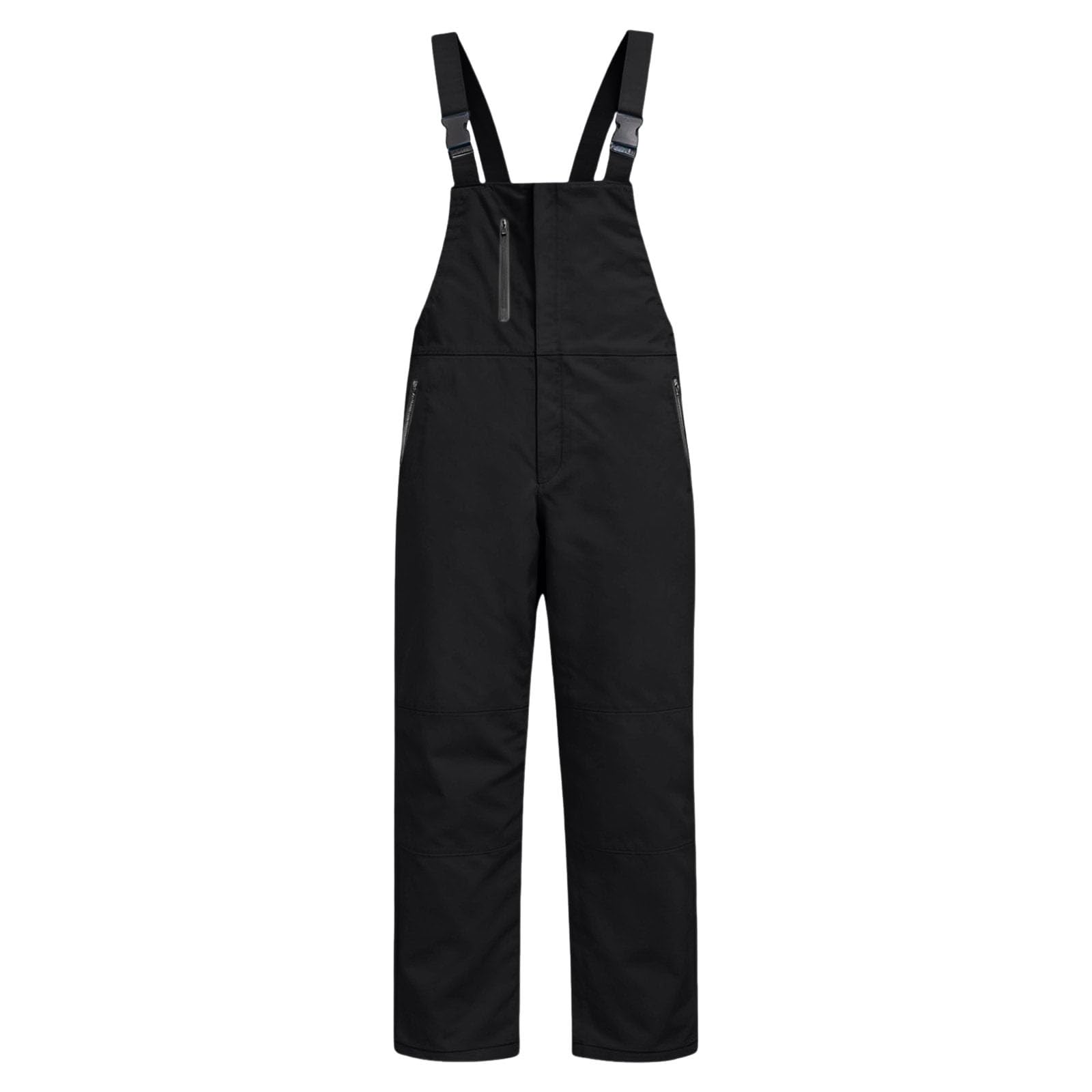 Peto con bolsillos con cremallera y tirantes ajustables – Pantalones térmicos de snowboard de invierno
