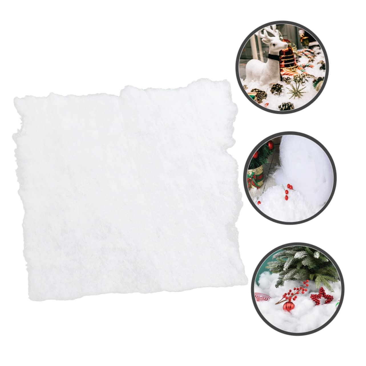 MAGICLULU 2 Stück Schneedecke Kunstschnee Dekoration Schneeflocken Dekorationen Weihnachtsdorf Zubehör Weihnachtsbrille Schneeflocken Pailletten Weihnachtsdekoration Schnee