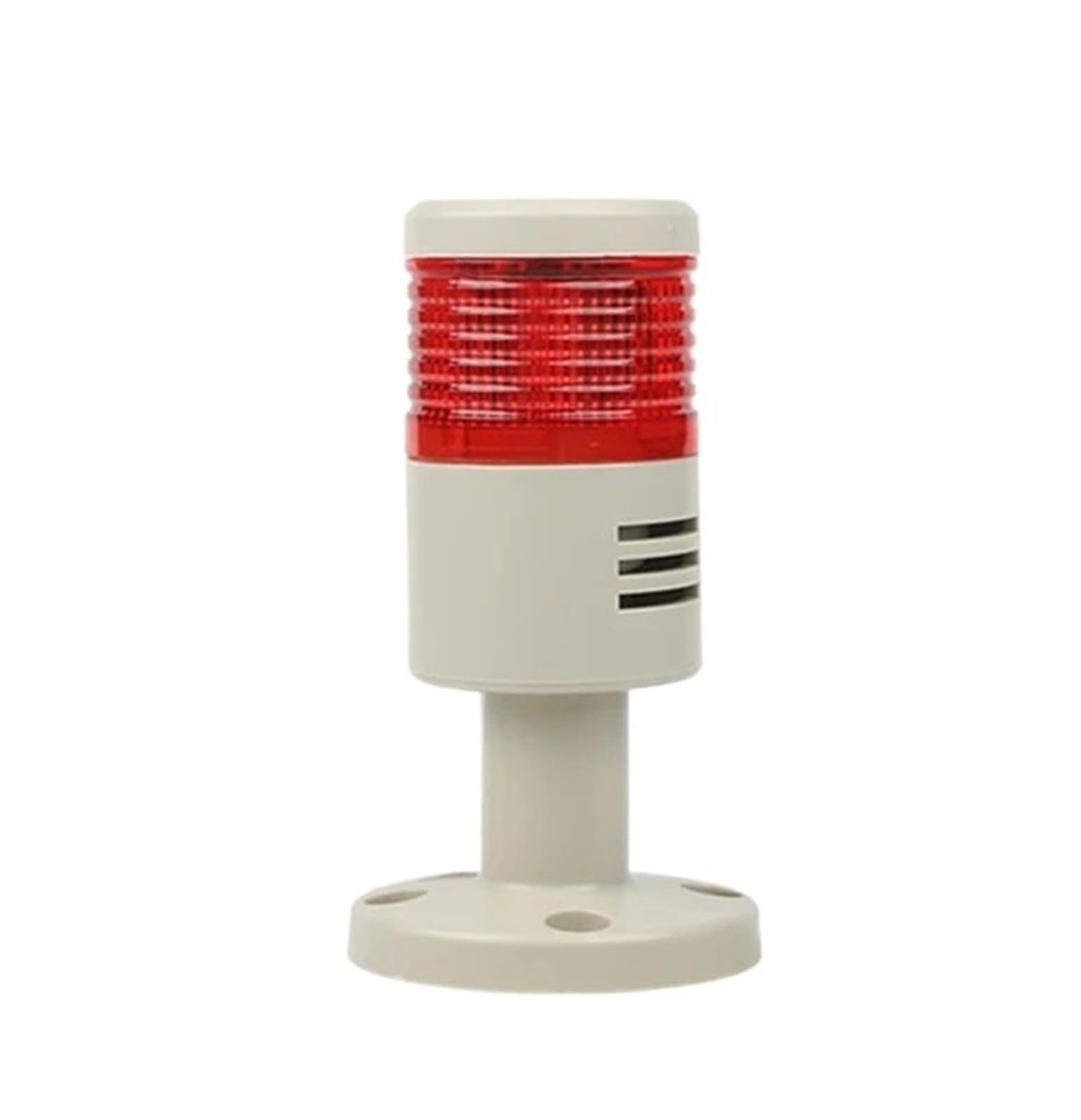 Multifunctional Rotary Industrial Signal Warning Light Alarm Device DC 12V 24V AC 110V 220V(1 Green,DC 12V with Sound)
