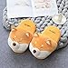 Pantoufles d'hiver en Peluche,Cute Dessin Animé Orange Renard Forme Automne Intérieur Mémoire Maison Mousse Douce Chaude Peluches Chaussures Femme Pantoufles, Approprié pour Les Hommes Femmes Cou