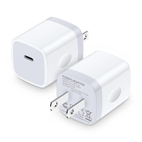 A15 A16 A17 5G Type C Charger Fast Charging Block 2Pack 20W USB C Power Adapter Android Phone