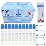 10ml PRP Tubes for PRP Systerm,ACD Solution A and Gel Glass Tube for Veterinary Pet Lab PRP Separation (50 Pack)