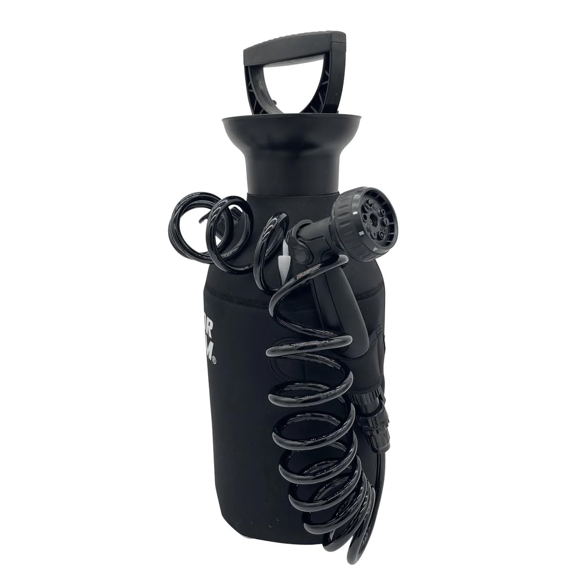 Doccia portatile manuale da 8 l, alimentata a pistone, per uso esterno: surf, campeggio, spiaggia, ciclismo, animali domestici