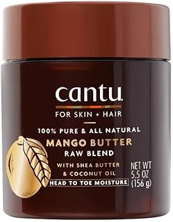 Skin Therapy Hydrating Raw Blends Body Butter Mango Butter Shea Butter and Coconut Oil, 5.5 Ounce