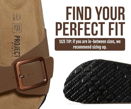 Image of Project Cloud 100% Genuine Leather Sandals Women Dressy Beach Essentials Slides for Women Footwear - Lightweight with Memory Foam Insole Sandals for Women 2026 - Womens Slides
