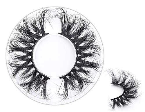 25mm Lashes Mink 1 Pair False Eyelashes Dramatic Look Lashes 25mm HICOCU…
