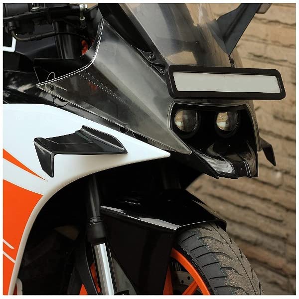 Image of Vagary Bike Side Wing Winglet for Yamaha R15 V3 /V4, KTM RC 390,RC 200, RC 125 (Black)