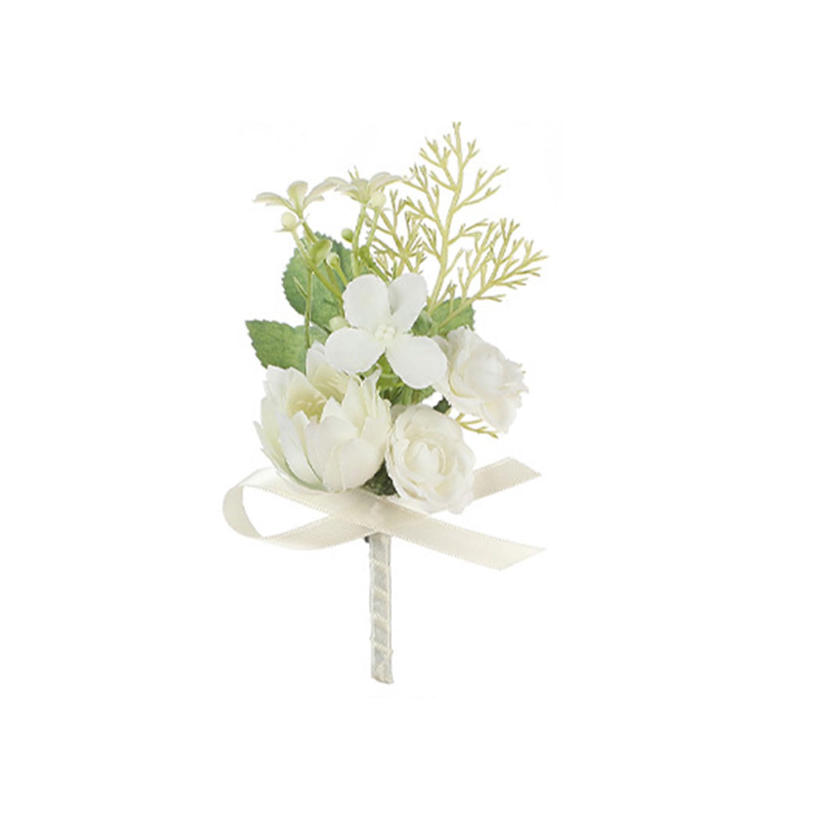 Kalttoy Boutonniere Buttonhole Artifical Flowers Pin Bridesmaid Wrist Corsage Wedding Boutonniere for Celebration Unique Wrist Corsage