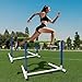 ASENVER Detachable Hurdles Track and Field Adjustable Height Agility Training Hurdles Speed Practice Equipment for Sport (Pack of 2)
