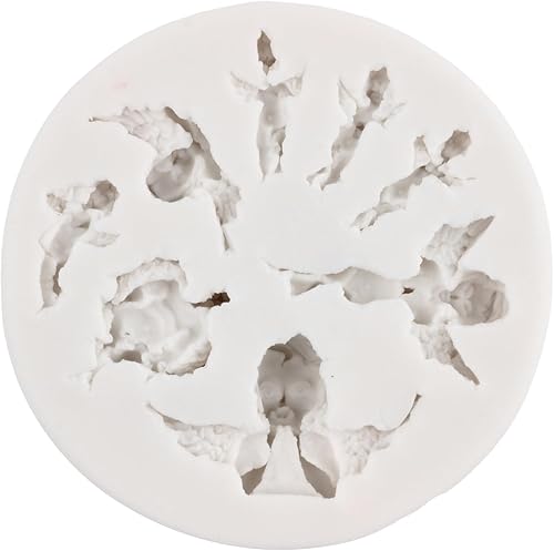 Miniatura 3 de Molde de silicona para bebé, alas de ángel, moldes para fondant, moldes de silicona de querubín de ángel para baby shower, decoración de pasteles,