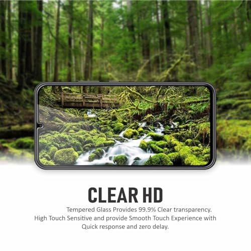 Image of TitanGuard Tempered Glass Screen Protector Guard for Samsung Galaxy A16 / M16 / M06-9H Hardness, Military Grade, Anti-Static, Easy Installation Kit - 1 PACK