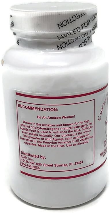 Curve Booster Max Pure Aguaje Capsules for Women and Transgender 650 mg USA Made