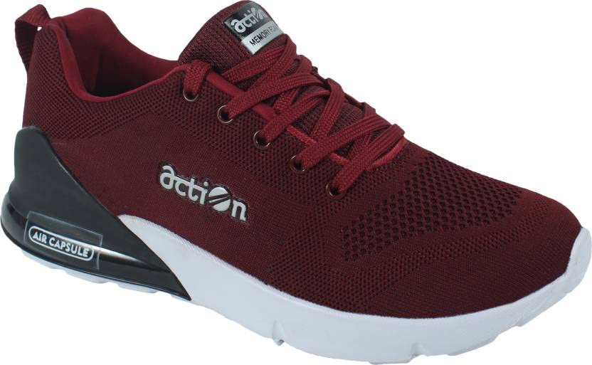 Image of Action Men's Non-Marking Mesh Lace-Up Running Sport Shoes AM 1024