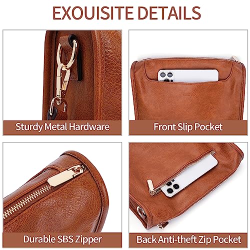 Crossbody Bags For Women Trendy Vegan Leather Travel Bags Shoulder Purses For Women With 2 Adjustable Strap 6