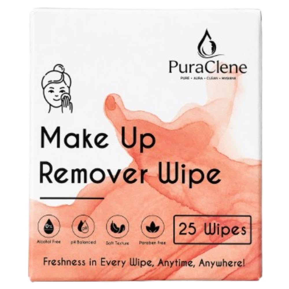 Clean & Glow Makeup Remover Wipes – Hydrating Facial Wipes for All Skin Types, Effortlessly Removes Waterproof Mascara & Foundation, 25 Soft Wipes- (Pack Of 1) – Vegan, Aloe & Vitamin E-image-45
