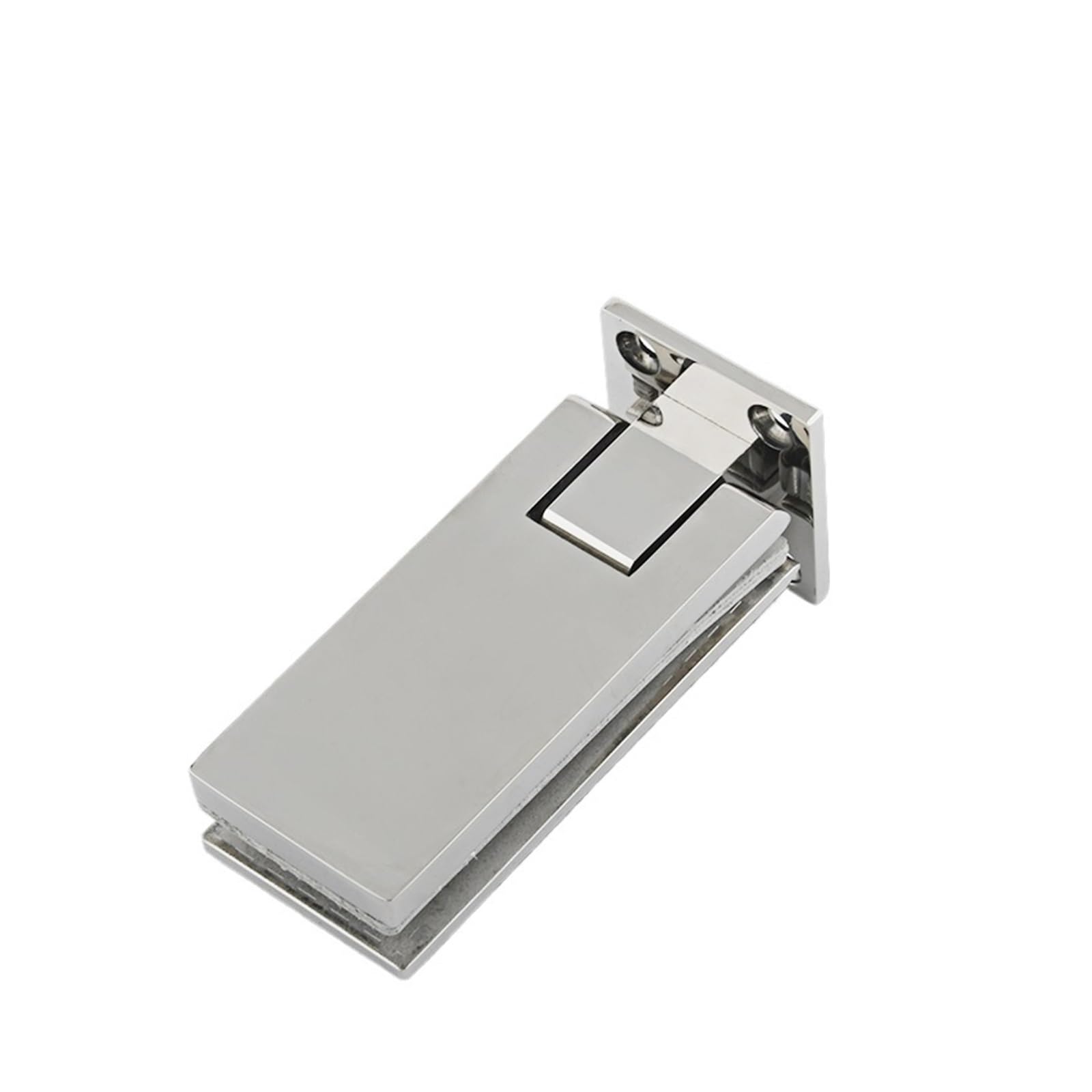 Bisagras para mamparas de ducha, Bisagras de puerta cristal acero inoxidable multicolores 90 y 180 grados for mampara ducha baño(Silver-180 Degree)