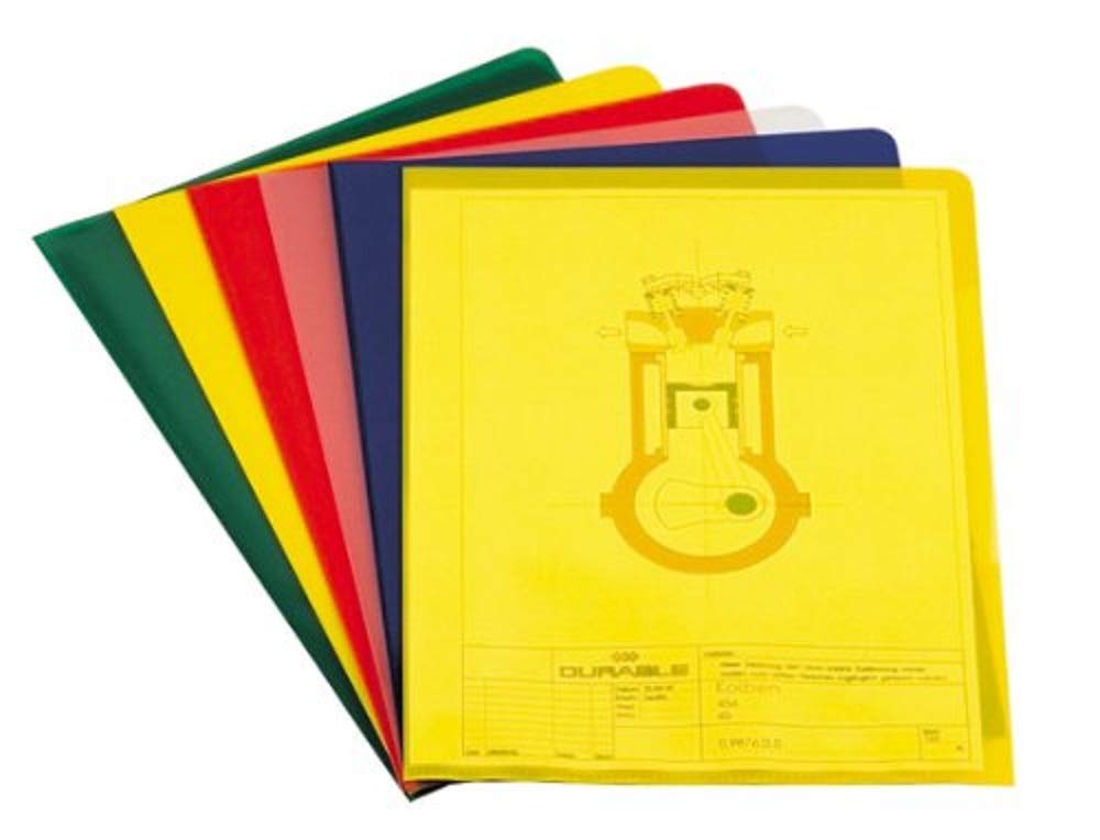Durable 233905 DIN A4 Plastic Envelope - Green (Pack of 50)