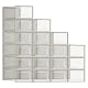 Schuhbox Songmics, 18er Set, Schuh-Organizer aus Kunststoff