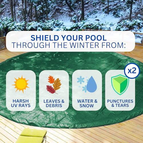 Cubierta para piscina invierno Swimline blanca grande miniatura 2