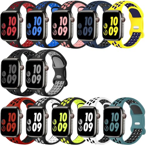 Correa Deportiva Silicona Compatible Apple Watch 12 Pack miniatura 1