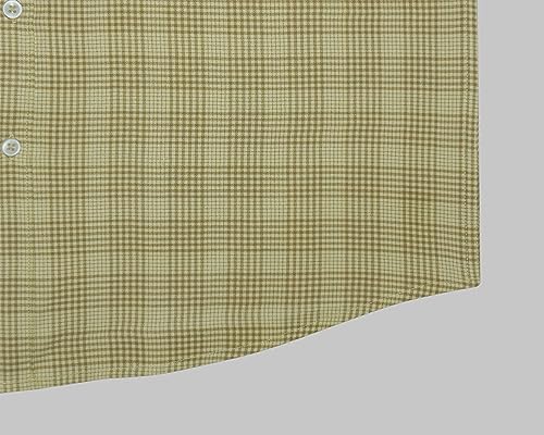 Image of GHPC Cottswool Winter Wear Woolen Glen Plaid Checks Full Sleeves Regular Fit Formal Shirt for Men