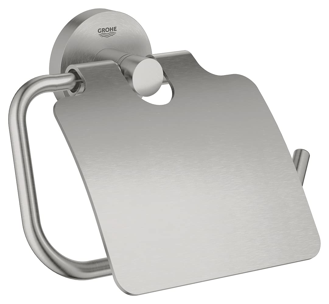 Grohe Essentials - Portarrollos, color supersteel (Ref.40367DC1)