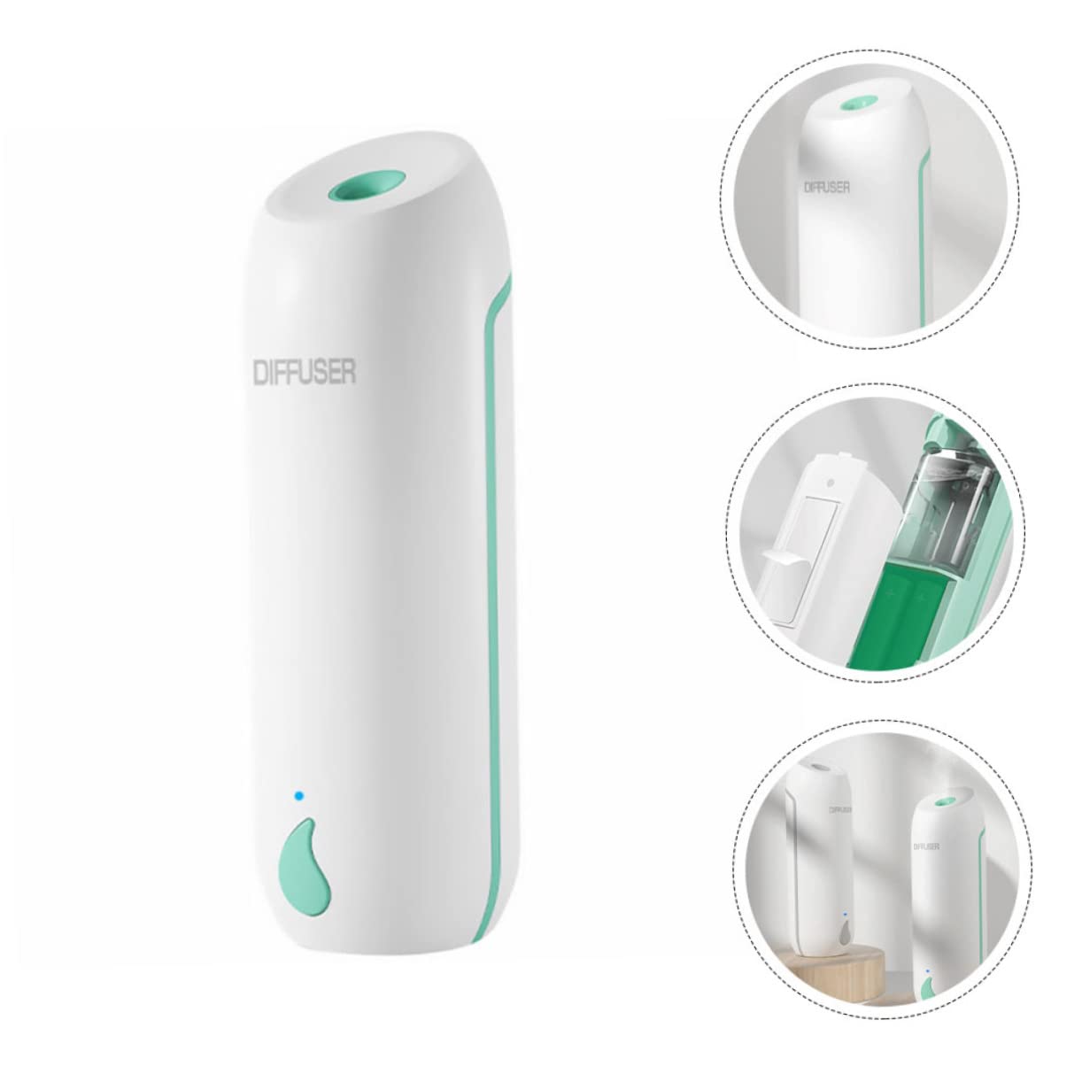 ABOOFAN Diffusore di Aromi Automatico per Casa e Ufficio, Profumatore per Ambienti Leggero in Pp Funzione di Rimozione Odori e Capacità 800ma
