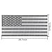 Hooke Road Wrangler Grill Insert US Flag Front Mesh Grille Screen Bug Deflector for 2007-2018 Jeep Wrangler JK & Unlimited (Black & White Old Glory)