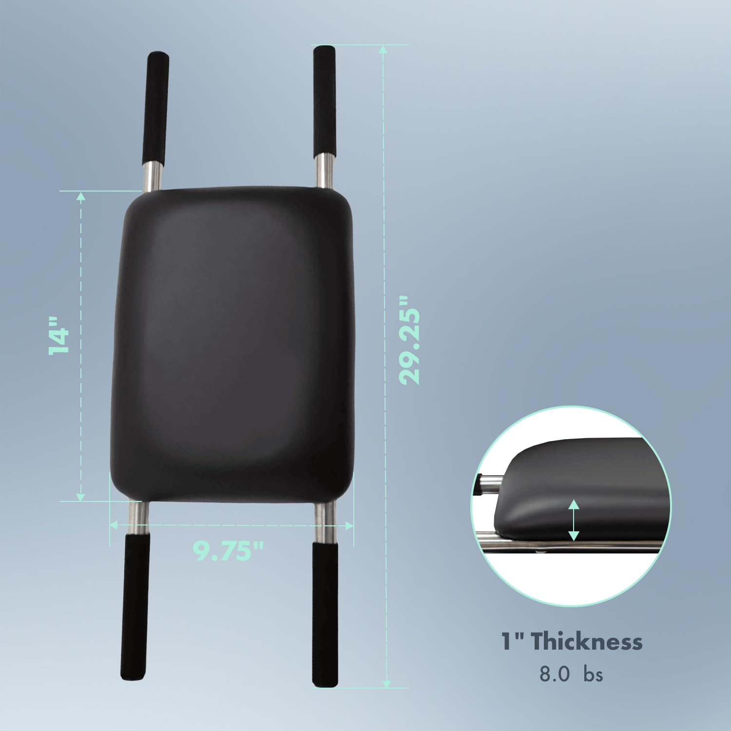 Pibbs 350 Child Booster Bar for Salon and Barber Chairs, Black