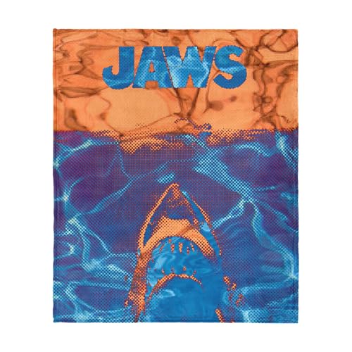 Northwest Jaws Neon Poster Silk Touch Throw Blanket 60x80 inches