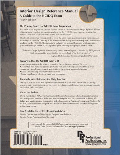 Interior Design Reference Manual: A Guide to the NCIDQ Exam      New Edition