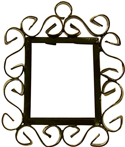 ART ESCUDELLERS FERRURE 2 Lettres Azul Mini 7,3 cm x 6 cm Support Cadre métallique en Couleur Noire pour Carreaux Lettres/numéros/Symboles pour Le Dessin Azul Mini Cover