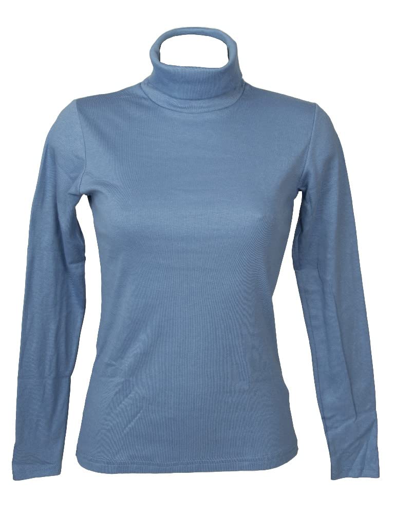 RAGNO Dolcevita Ciclista Donna Maglia Manica Lunga Caldo e soffice Cotone bio Articolo D274AK BIO Cotton Dolcevita