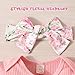 GDTOGRT Baby Girl Clothes Infant Outfit Ruffle Sleeve Romper and Floral Pants with Cute Headband Sets Baby Clothes for Girls 3-6 Months - Pink