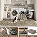 HUGEAR Waschbarer Braun Vintage Teppich im Eingangsbereich 60x90cm fußmatte badezimmerteppich Weich rutschfest Retro Kleiner Tepich Kurzflor Bad Schlafzimmer Carpet Bedroom