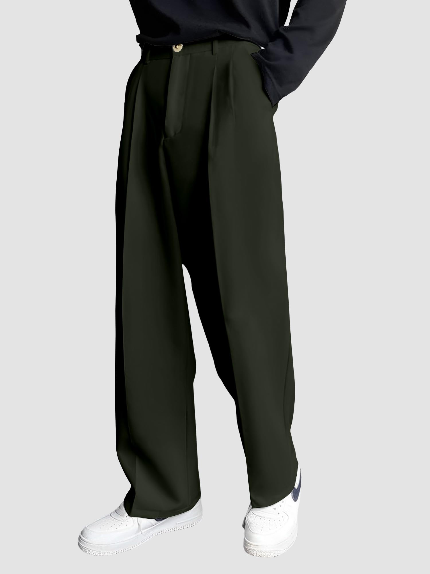 FTX Mens Loose Fit Mid Rise Trouser Olive 34 - Image 3 thumbnail