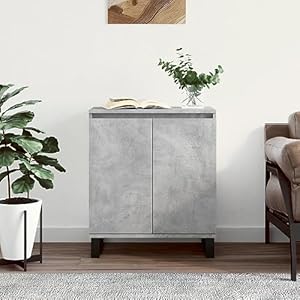 HOMEELIKE Sideboard Betongrau 60x35x70 cm