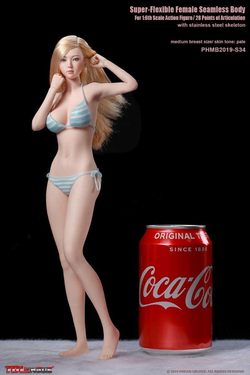 OBEST Tbleague 1/6 Scale Action Figure in a standing pose, demonstrating flexibility.