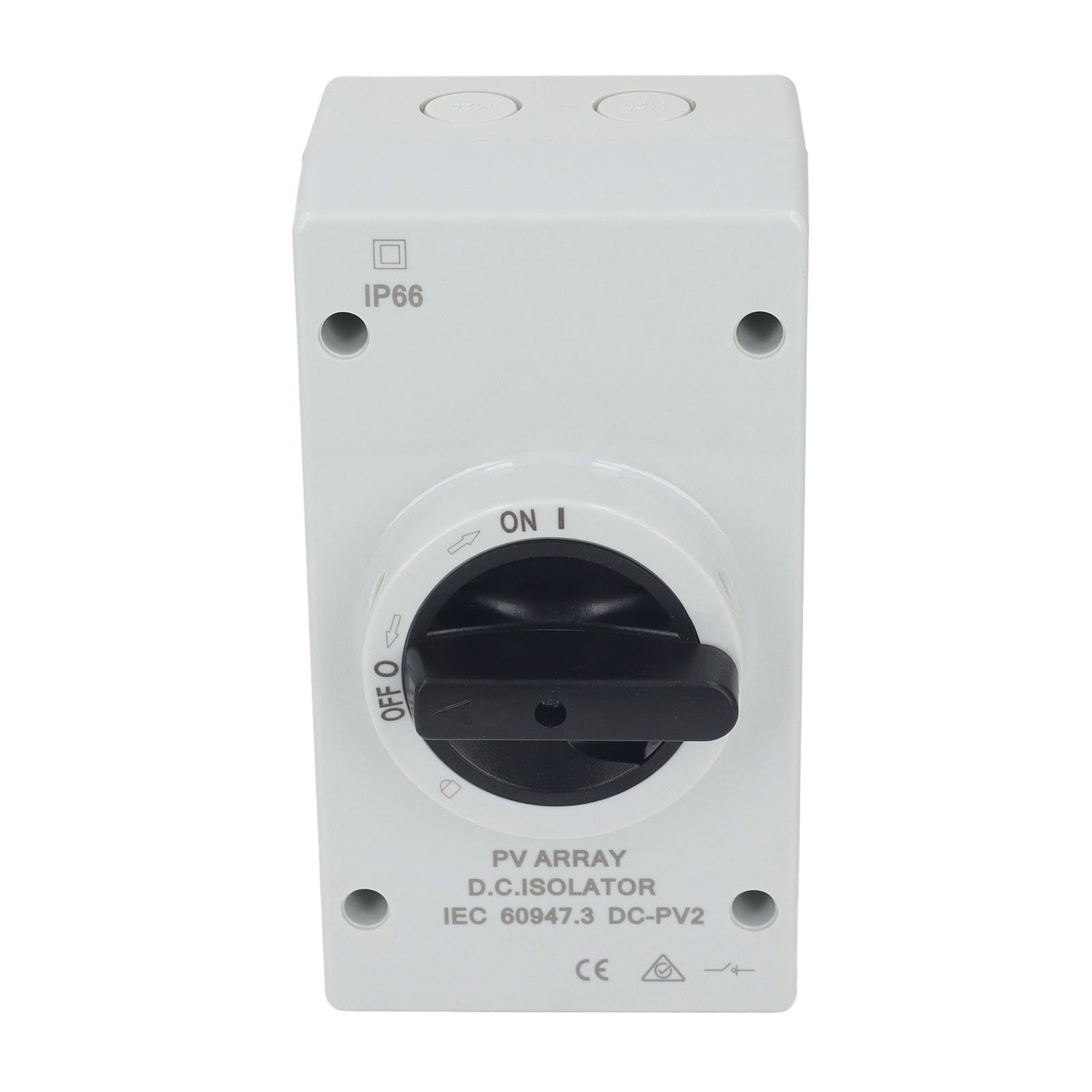 Ejoyous Sezionatore CC Fotovoltaico IP66 PC Sezionatore CC Fotovoltaico 1000 V 32 A Design Compatto con Serratura per Sistemi Solari Collegati Alla Rete di Barche RV e Fuori Rete