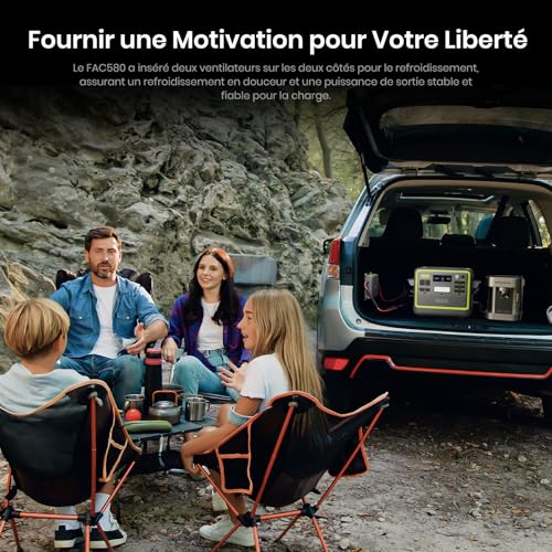 FOSSiBOT Chargeur de Batterie 580W - Chargeur Rapide DC-DC pour Station d'alimentation Portable, 6X Plus Rapide, Compatible SUV et Camping-Car Compatible avec 99% Générateurs – vue 7
